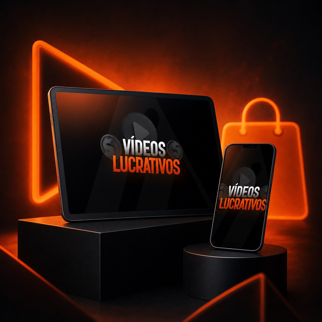 Mockup do curso Vídeos Lucrativos Shopee